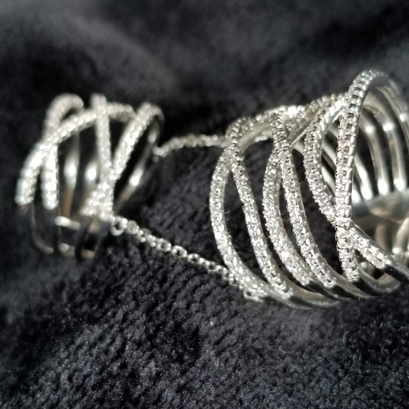 ❤️ CZ  Midi Knuckle 2 Piece Ring - Picture 2 of 4